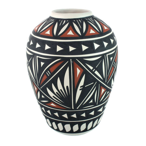 Native American Hand Crafted Acoma Pottery By Artist L. Concho, B. Ortiz SN20018